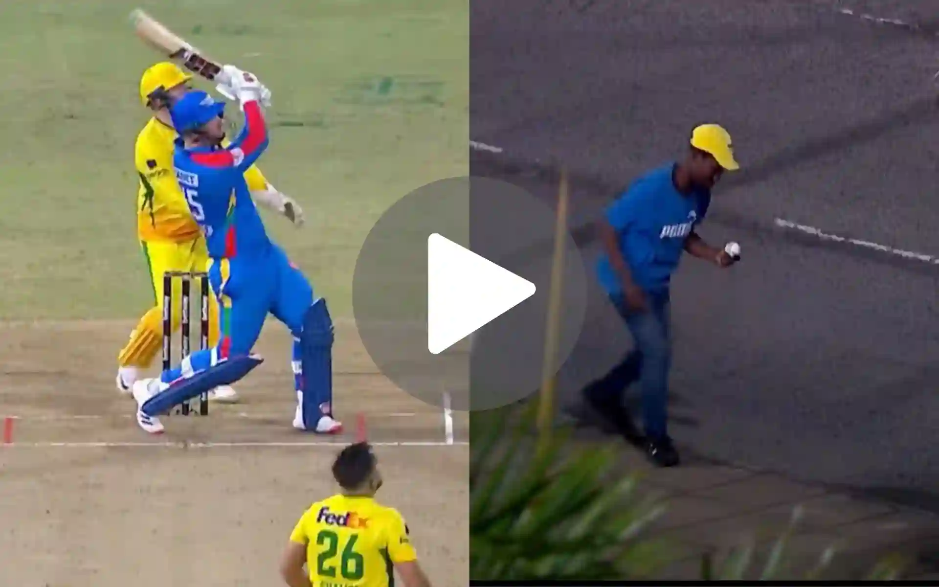 [Watch] Klaasen's Monstrous Six Lands On Durban Street; Fan Runs Away With Match Ball